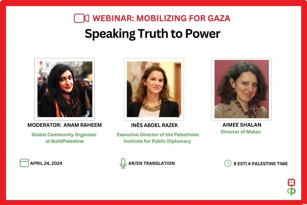 Mobilizing for Gaza: Speaking Truth to Power